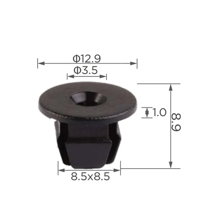 Nylon Tail Light Nuts #8 Screw Size for GM 3997391 VW 179813881 179-813-881 Chevrolet Astro GMC Safari