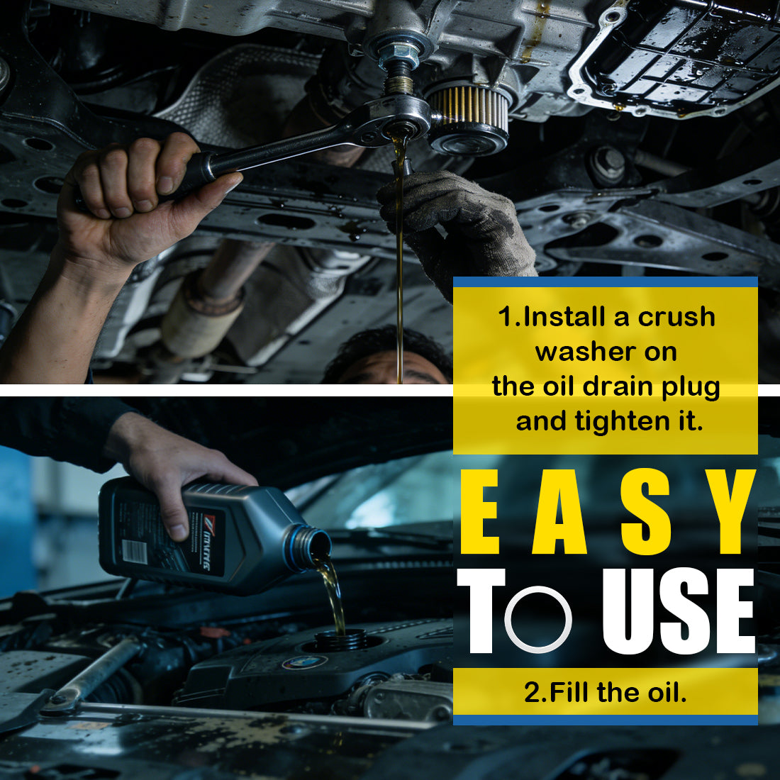 16mm Oil Drain Plug Crush Washer 07119963251 07119963252 Replacement for BMW