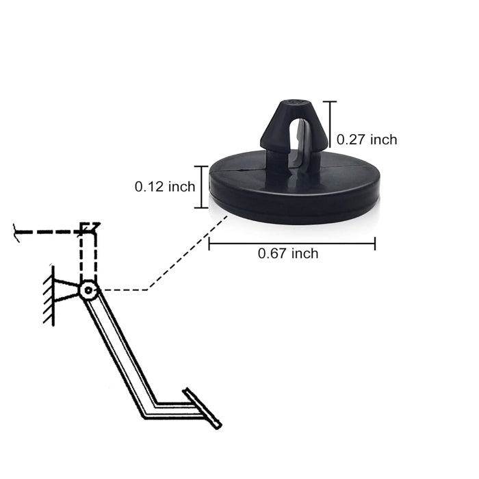 90541-06036 9054106036 Cushion Brake Clutch Pedal Stopper Pad Switch Compatible with Toyota 4Runner Avalon Camry Celica Corolla Cressida Echo T/T L/X Lexus Scion