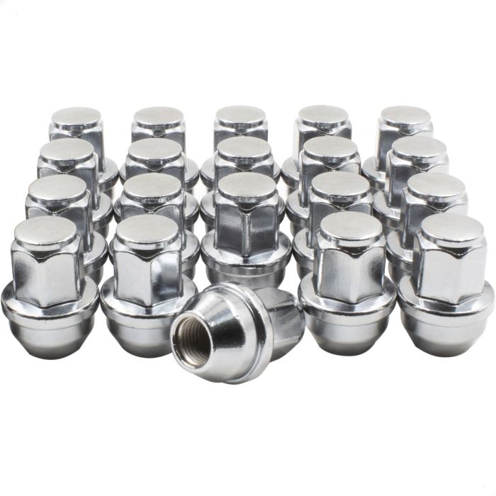 ACPZ-1012-B 611-008 M14x1.5 Thread OEM Style Lug Nuts 1.66" Long Chrome 13/16" 21mm Hex Hex Fits 2015+ Ford F150 Expedition F-150 Lightning Lincoln Navigator
