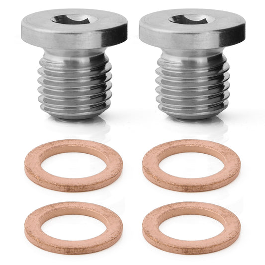 Magnetic Oil Drain Plug M12x1.5 Stainless Steel Replacement for Polaris Sportsman RZR Ranger Scrambler, Oil Pan Drain Bolt, Compatible with 7052306 5812232