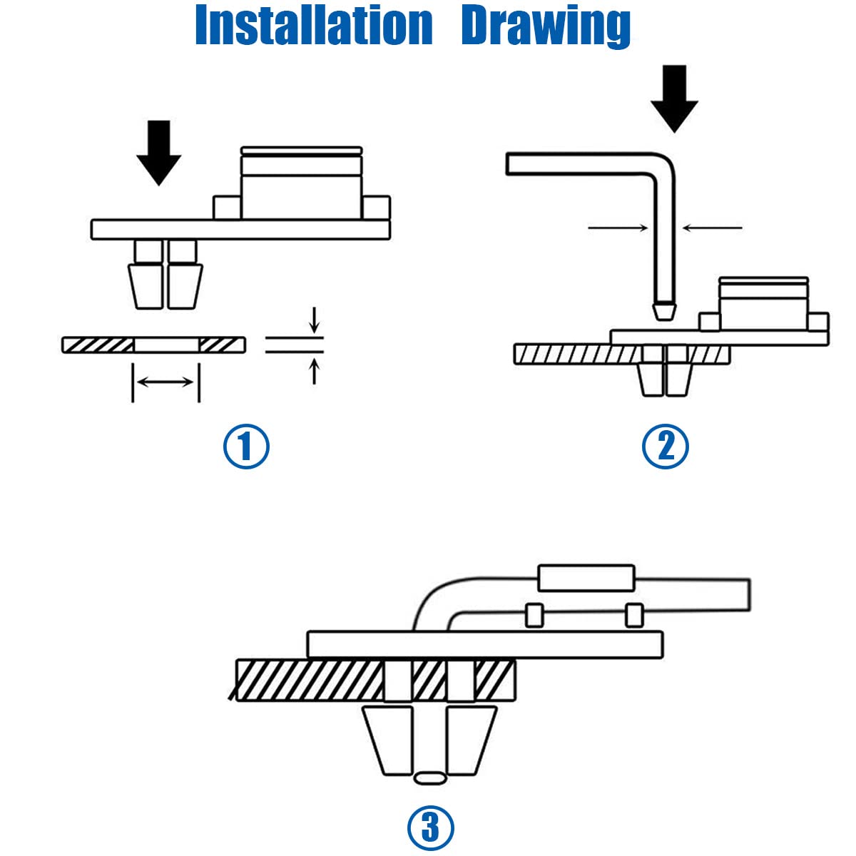 Rod Size Door Lock Rod Clips for Toyota & Lexus 69293-12030 69293-12040
