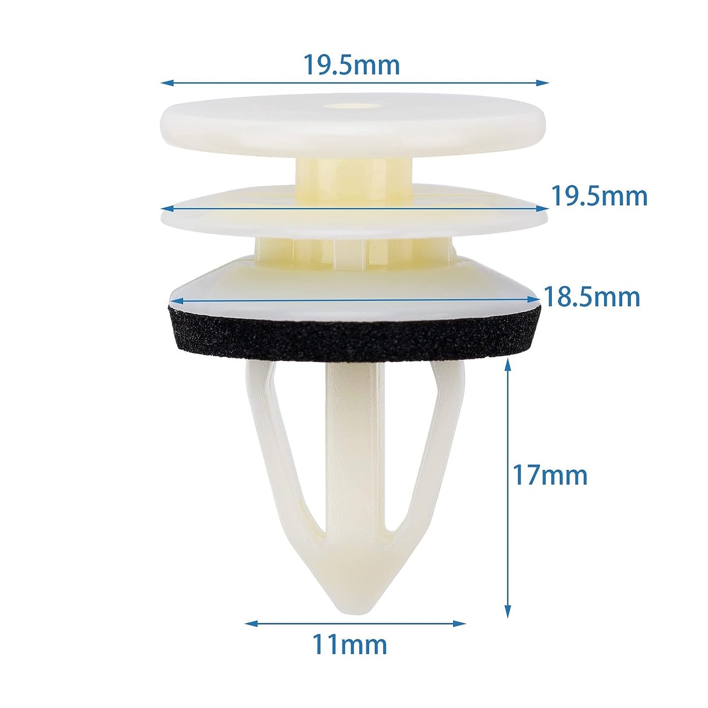Door Trim Panel Retainer Clip 11519031 Compatible with GM Chevrolet Hummer H2 Equinox Camaro GMC Terrain Cadillac ATS CTS SRX Ford Edge Lincoln MKX