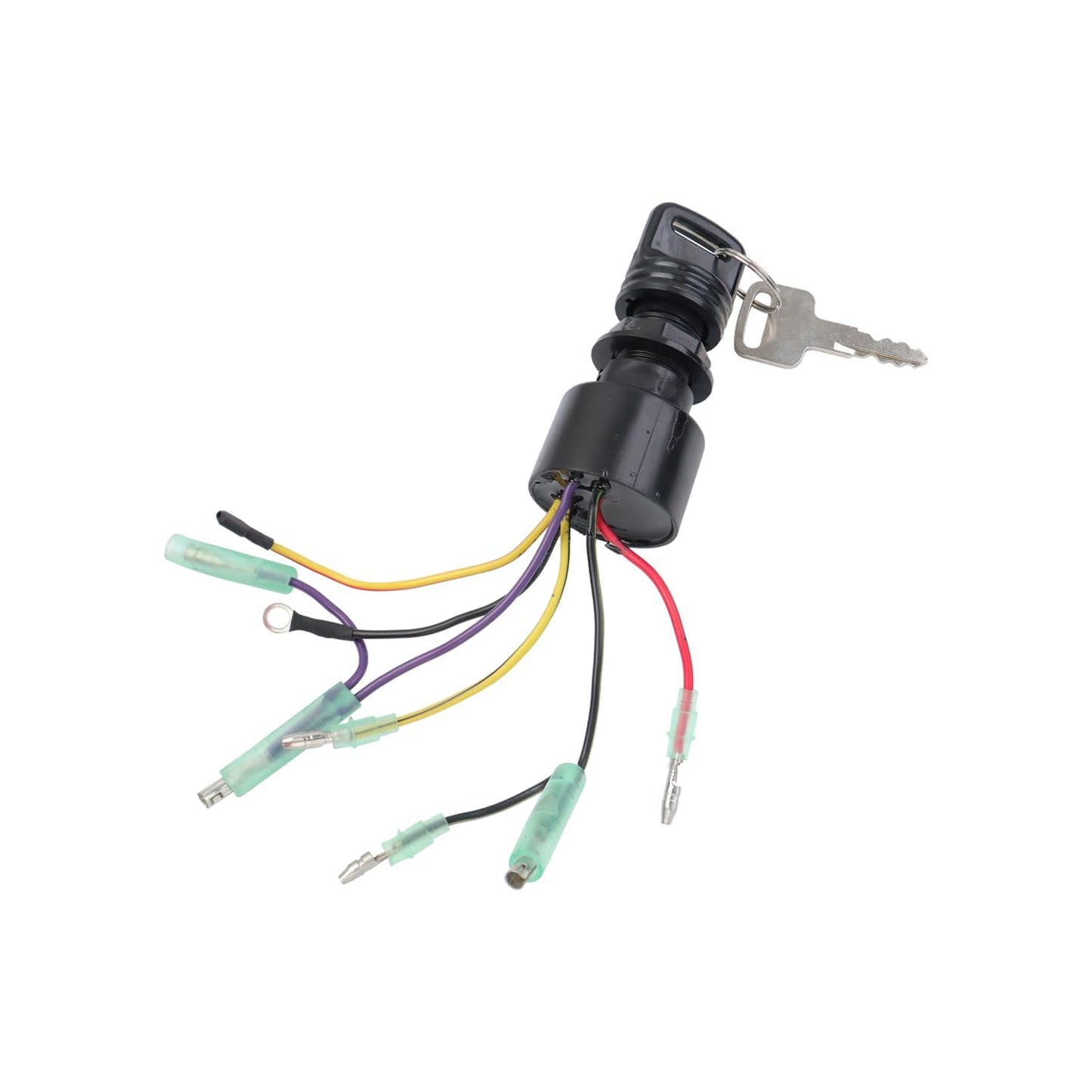 Boat Ignition Switch Key Fits for Mercury Mariner Outboard Motor 3 Position Off-Run-Start 6 Wire Connectors 87-17009A5 87-17009A2 MP41070-2 MP41070-1 MP41070 MP51090