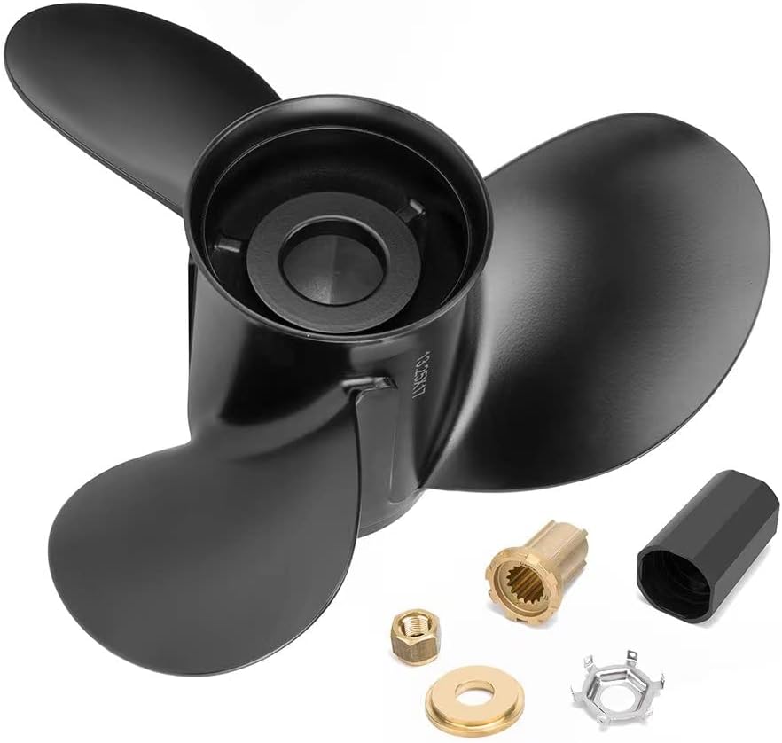 13 1/4 x17 48-77344A45 Upgrade OEM Aluminum Force Propeller for Mercury Outboard Engine 60hp 70hp 80hp 90hp 100hp 115hp 125hp, 15 Spline Tooth, RH (Hub Kits Included)