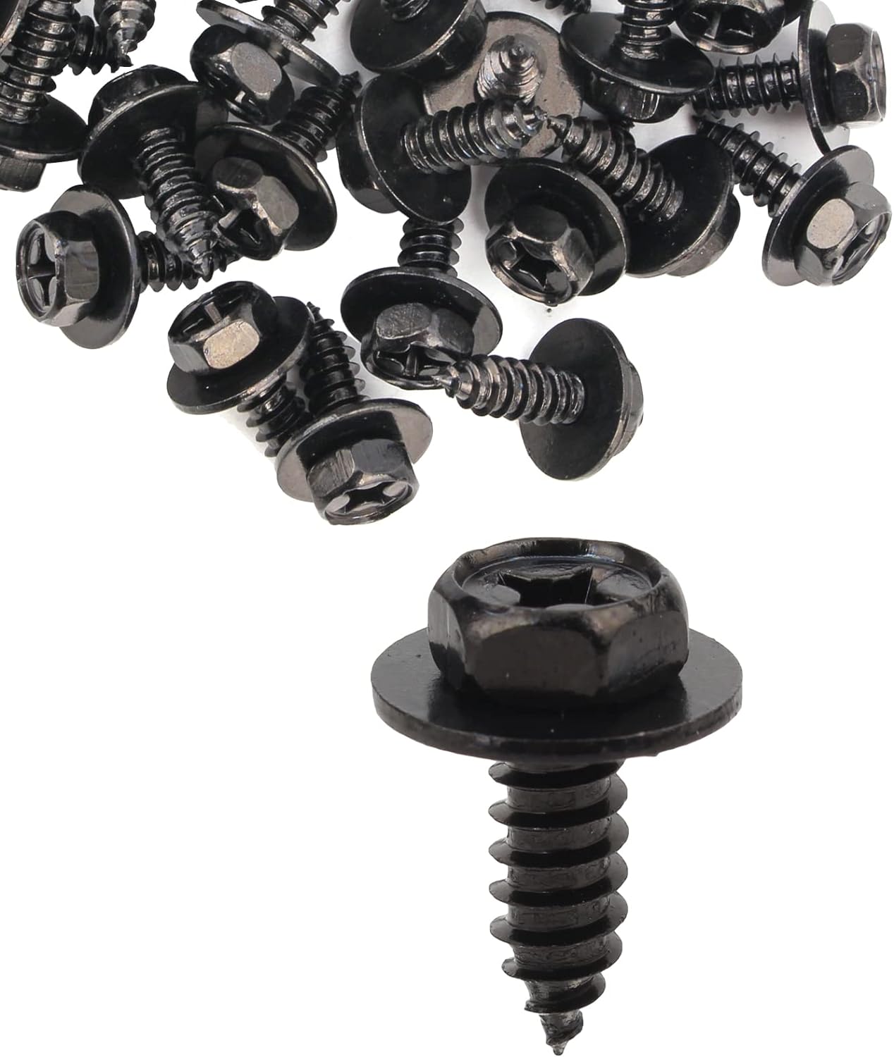 Front Fender Liner Screws for Toyota Lexus Replaces 90159-60498 63849-2U000 901596-0303 Bumper Cover Fender Flares Mud Flaps Wheel Wells Body Screws Bolts Fit for Lexus Toyota Lexus Tacoma Prius Corolla Tundra