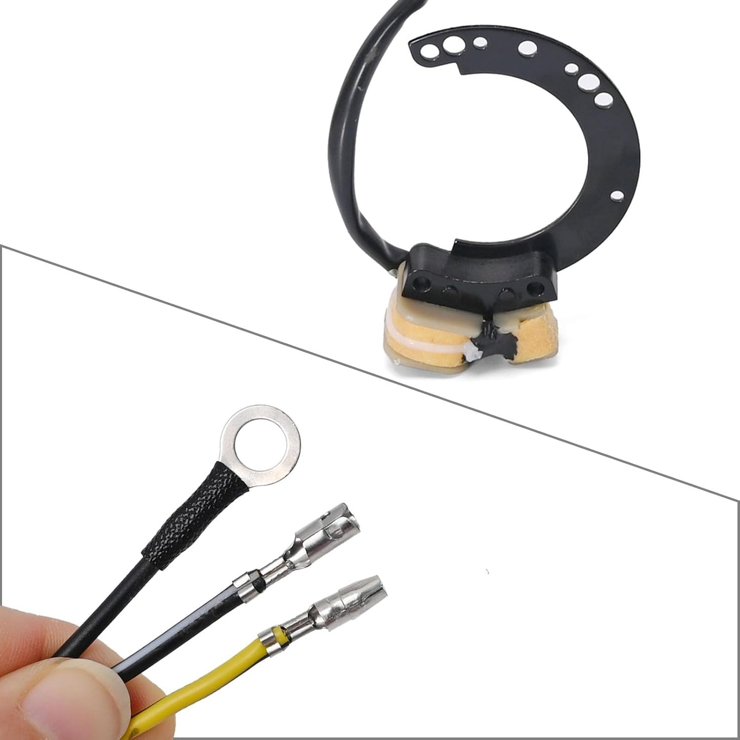 Stator for Mercury Mariner Outboard 18-5864 174-6617K1 86617A3 86617A5 86617A9 86617A11 86617A13 86617A20 6 8 9.9 10 15 18 20 25 35 40HP 1979-1997 2 Stroke 2 Cylinder