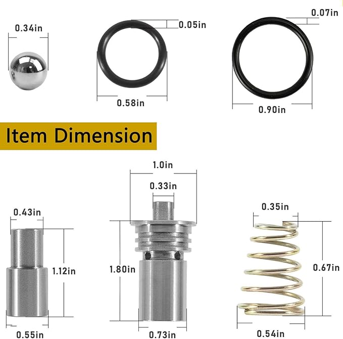 STL010 Cooler Flow Bypass Valve Kit Upgrade Compatible With Cadillac Chevy Transmission 2014-Up GM 6L80 6L90, 2016-Up 8L90 8L80 8L90E,Automatic Transmission Assemblies