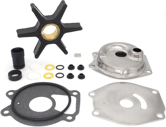 46-99157T2 46-85098A2 Water Pump Impeller Repair Kit for Mercury Marine 13.5-25 HP Outboard Motors Replacement Boat Engine