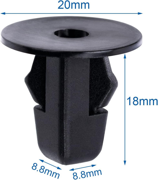 7/32 Fender Liner Mud Guard Wheelhouse Liner Splash Shield Bumper Cover Screw Grommet Nut Retainer Compatible with Toyota Lexus 90189-06065 90189-A0002