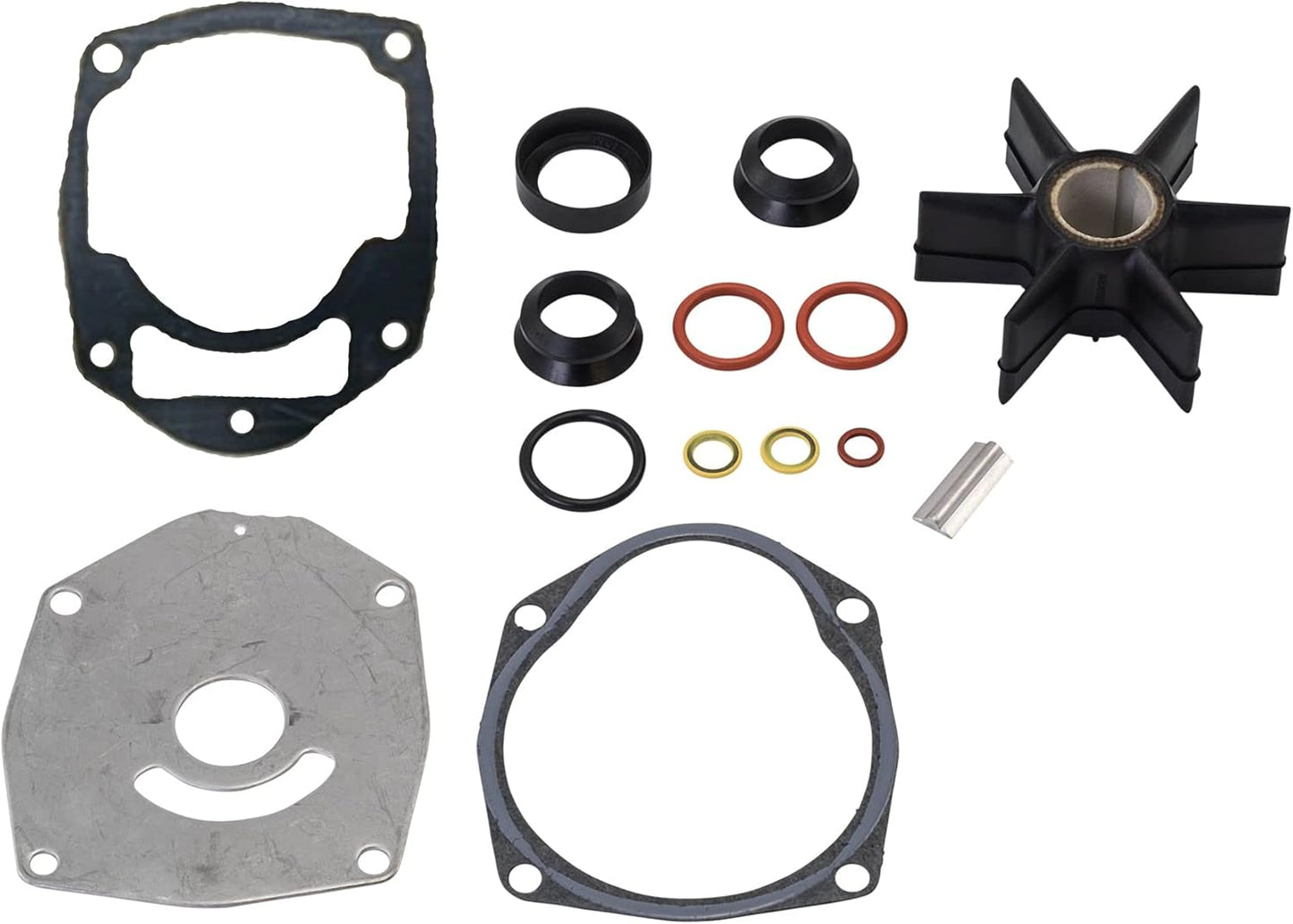 8M0100526 Water Pump Impeller Repair Kit for Mercury Marine Force 30-300 HP Outboard Motors & MerCruiser Alpha 1 Gen 2 Drives Replacement 47-43026Q06 Sierra 18-3265 Boat Engine