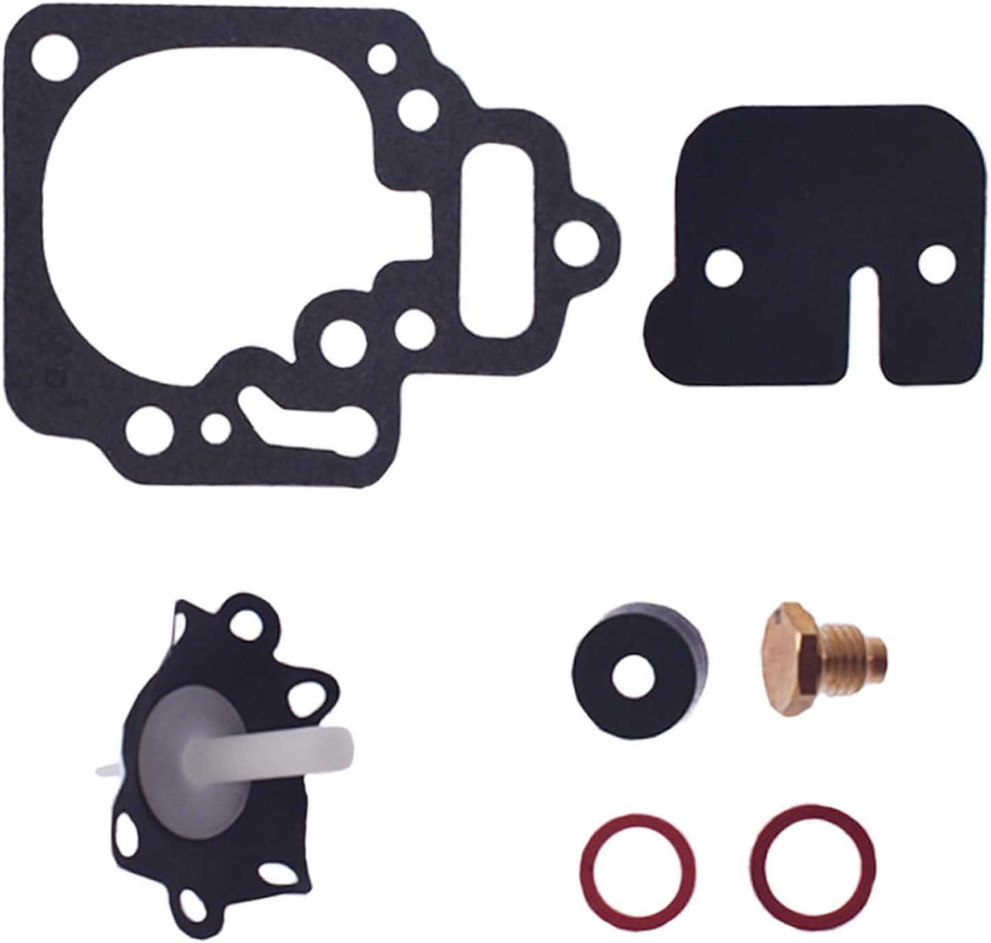 Carburetor Carb Rebuild Kit and Gasket Diaphragm Kit Fit for Mercury Mercruiser Mariner 6 8 9.9 10 25 20 25 HP #1395-9761 1395-9725 1395-9179 1395-811357 1395-9645 1395-9761 1395-9377