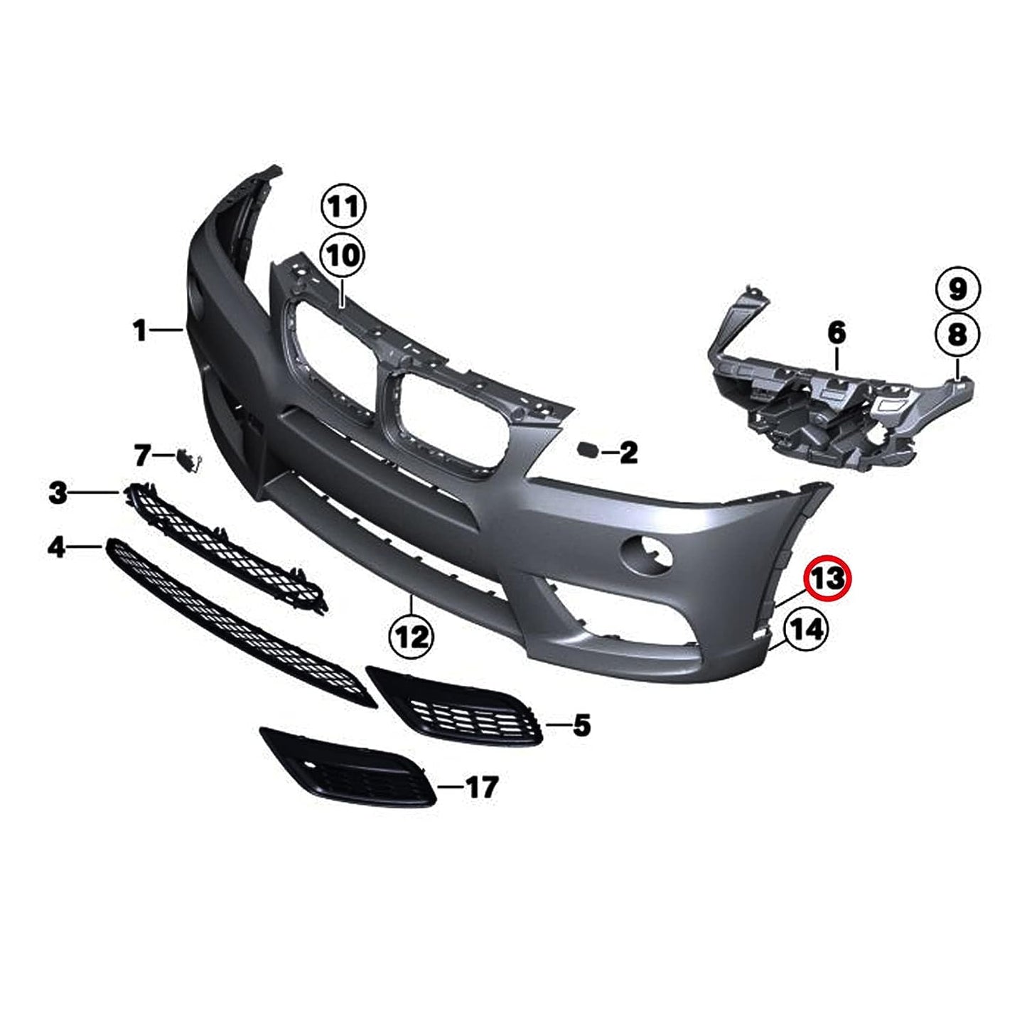 Fender Liner Bumper Cover Wheel Arch Trim Cover Nylon Expanding Rivets for BMW 51777171004 X1 X3 X4 X5 X6 Series