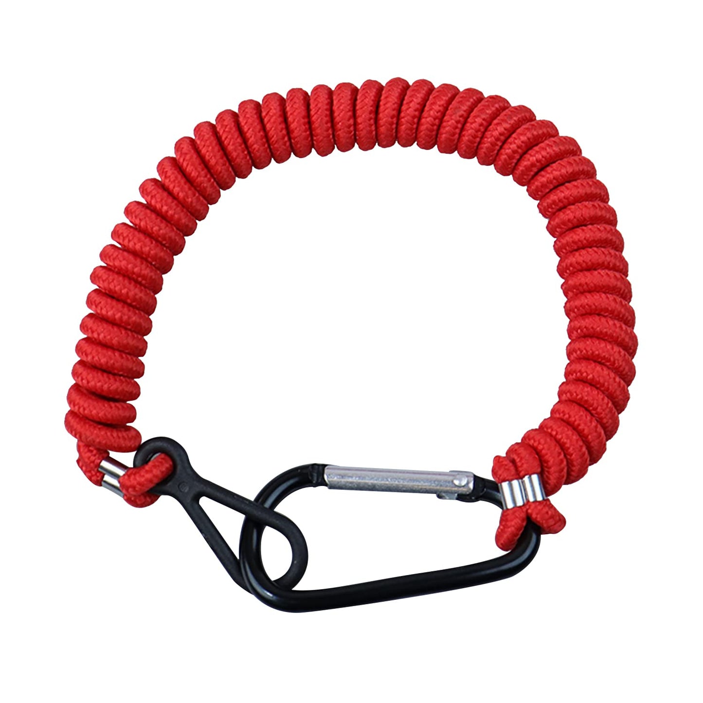8M0092850 Boat Safety Kill Stop Switch Connector Lanyard Cord Compatible with Mercruiser Marine - Replacement for 15920Q54 823037A09 15920T54 Emergency Stop Switch Red Metal Buckle
