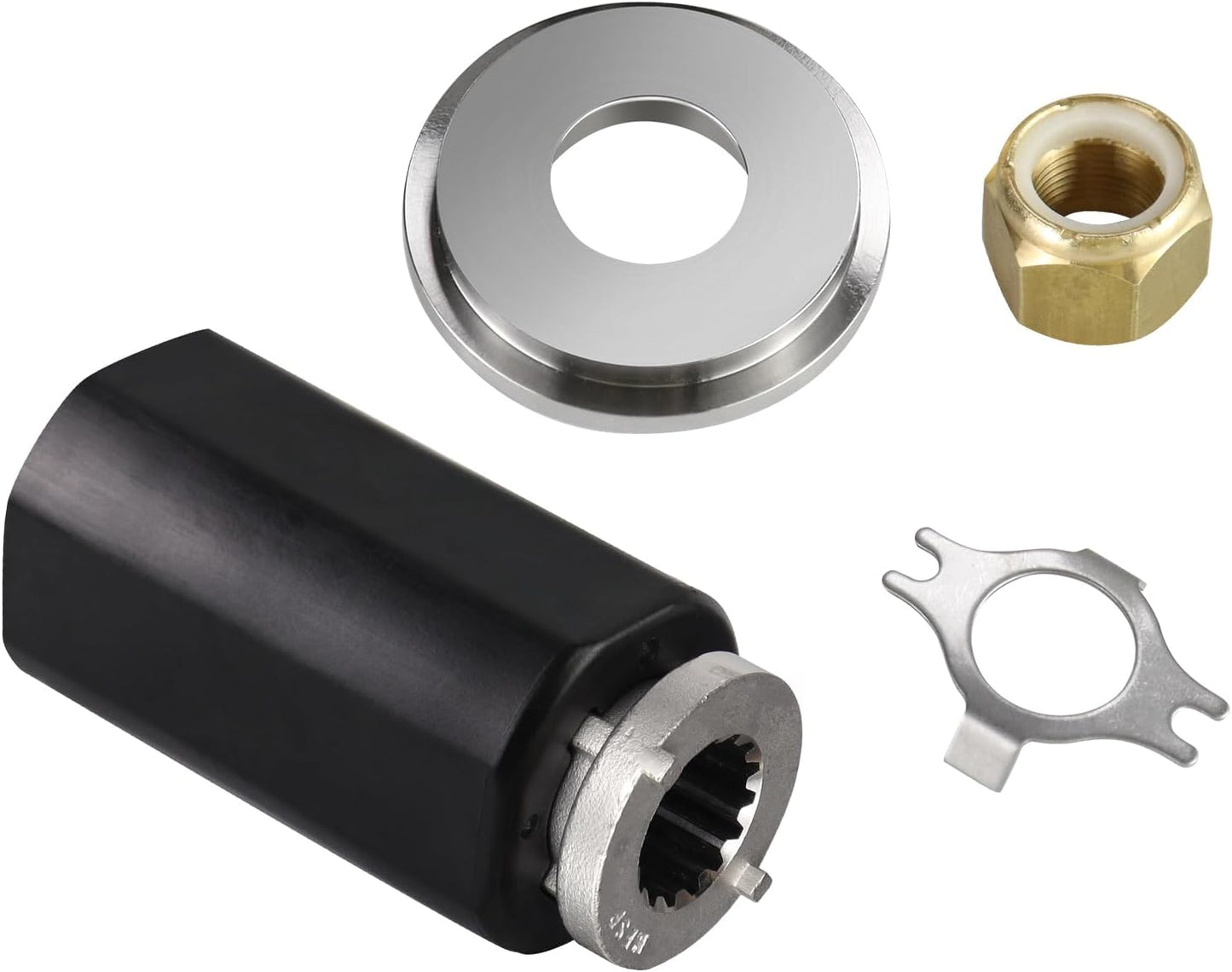 835257Q1 Flo-Torq II Hub Kits Replacement fit Mercruiser Alpha One/Bravo One Mercury Mariner Outboard Boat Motos 60-300 HP, for 15 Spline Tooth Propeller Installation Parts