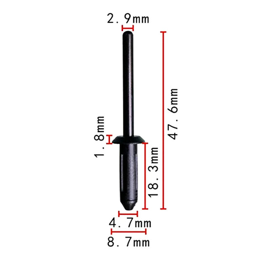11588308 Bumper Cover Fender Liner Grille Rivet Fastener Compatible with GM Buick Lucerne Cadillac CTS DTS Chevrolet Venture Oldsmobile Silhouette Pontiac Trans Sport GMC