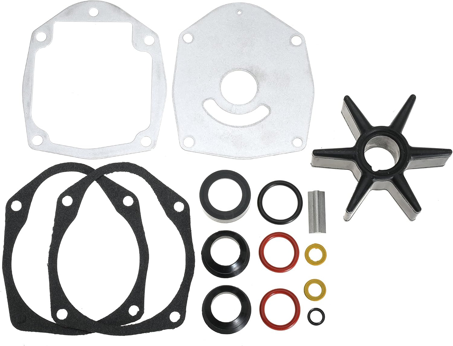 8M0100526 Water Pump Impeller Repair Kit for Mercury Marine Force 30-300 HP Outboard Motors & MerCruiser Alpha 1 Gen 2 Drives Replacement 47-43026Q06 Sierra 18-3265 Boat Engine