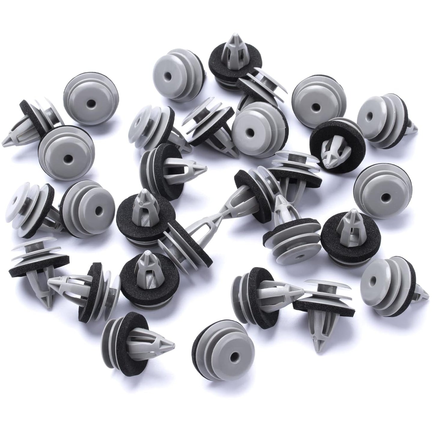 Gray Door Trim Panel Retainer Clips Rivet Compatible with BMW 51418224781 51410407983 51430141025 E36, E46, E90, E91, E92, E93, F32, F33, F83, E60, E63, X1, X3, X4, X5,X6