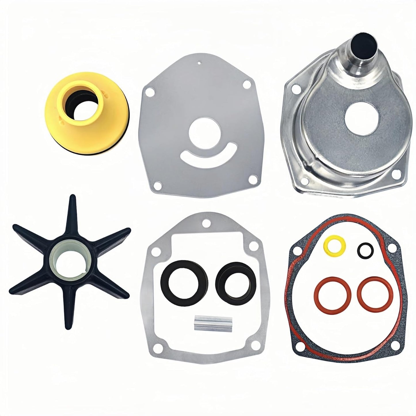 18-3147 817275Q05 817275A5 817275K05 Water Pump Impeller Repair Kit Compatible with 1991-2021 Mercury MerCruiser Alpha 1 Gen 2 Drives 817275Q4 817275T4 47-43026-1 47-43026-2