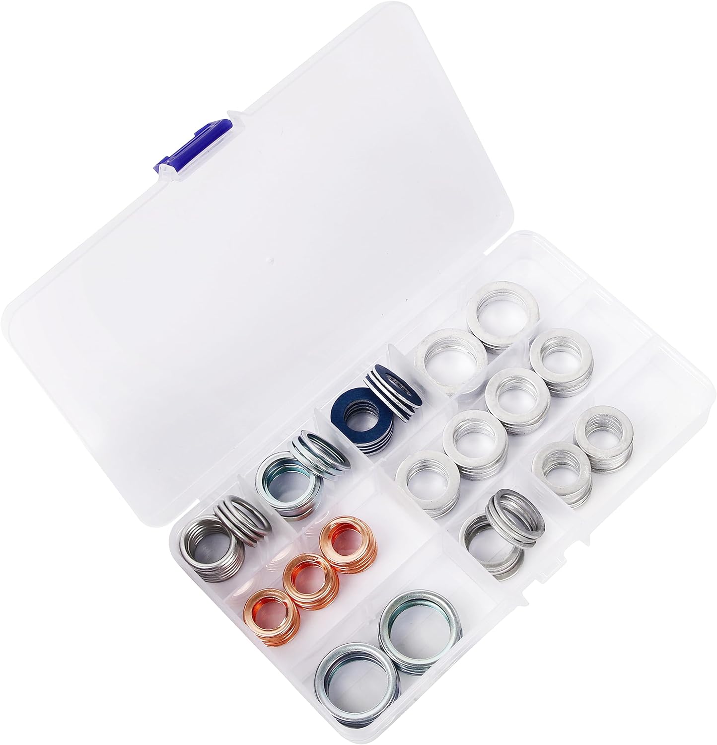 Oil Drain Plug Washer Gasket Assortment – M12 M12.5 M14 M16 M18 M20 - Replacement for Nissan/Toyota/Audi/Volkswagen/Honda/Hyundai/Kia/Mazda/BMW/Subaru