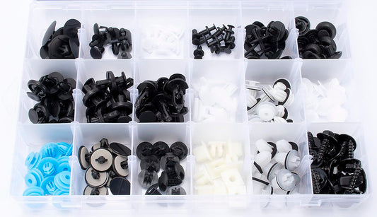 190pcs Body Interior and Exterior Retainer Fastener Clip Assortment Bumper Fender Splash Shield Retainer Door Trim & Rocker Panel Molding Clips for Toyota Camry 2018-On