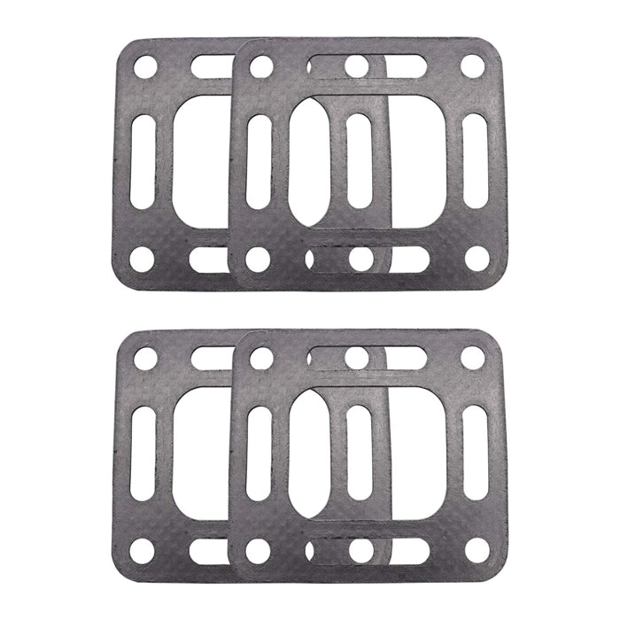 Exhaust Gasket Set for Mercruiser Engine - Stern Drive Stack Riser - Sierra Boat Parts 18-2849-1, 27-818832, 27-863726 Mercury Marine Gaskets for Mallory 9-61414 GLM 32080 Osco 8503-GO