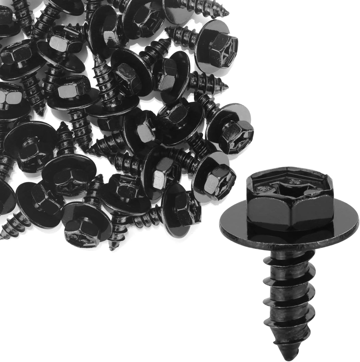 Front Fender Liner Screws for Toyota Lexus Replaces 90159-60498 63849-2U000 901596-0303 Bumper Cover Fender Flares Mud Flaps Wheel Wells Body Screws Bolts Fit for Lexus Toyota Lexus Tacoma Prius Corolla Tundra