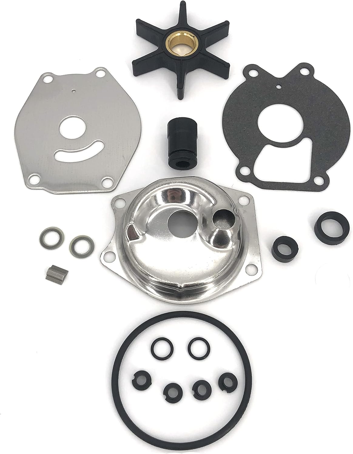 46-99157T2 46-85098A2 Water Pump Impeller Repair Kit for Mercury Marine 13.5-25 HP Outboard Motors Replacement Boat Engine
