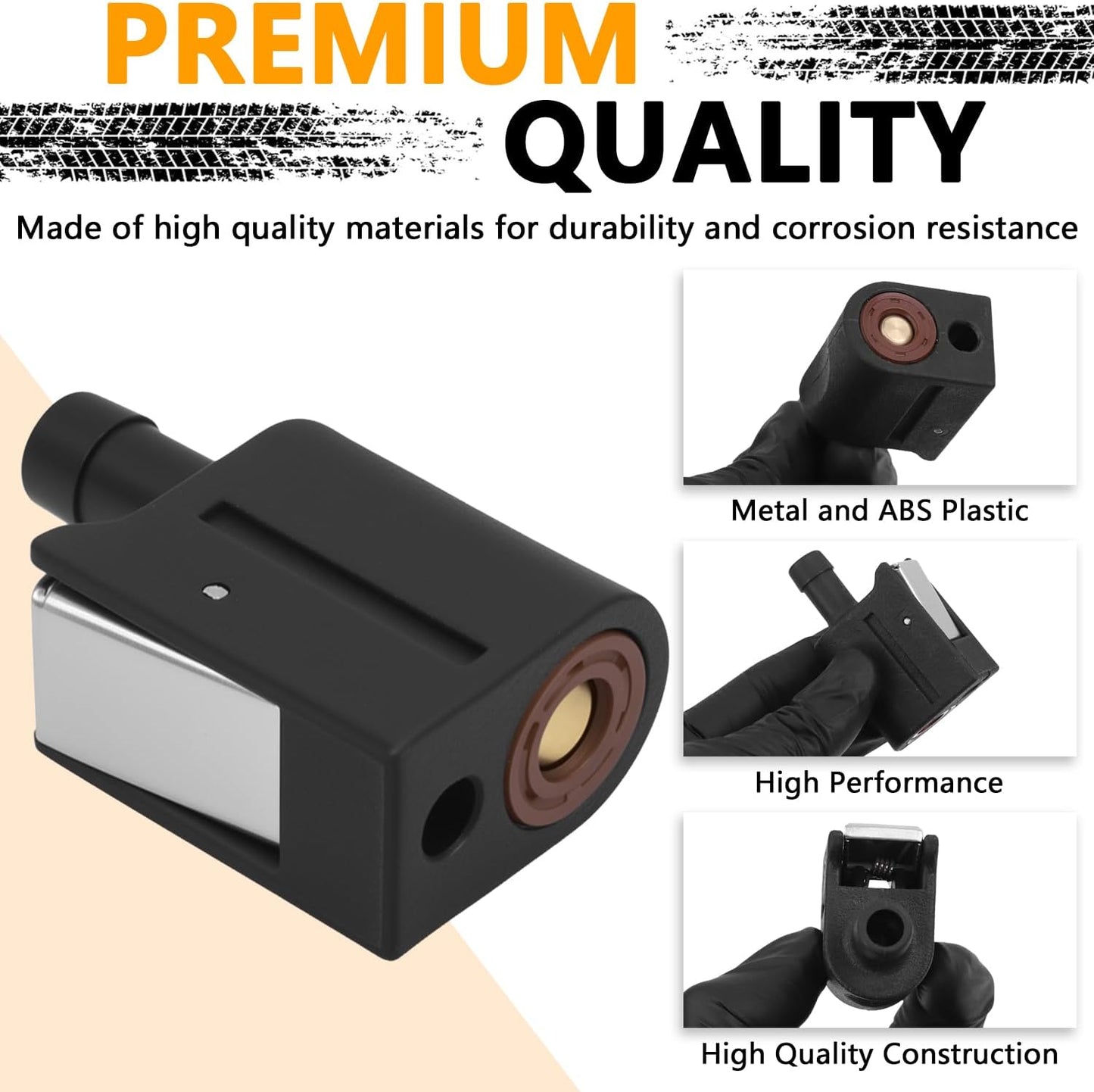 13563Q3 Quick Disconnect Fuel Line Fitting Connector, Compatible with Mercury Engine Outboard Female Engine End 5/16 Inch 8mm Replace 22-13563A3 18-8076