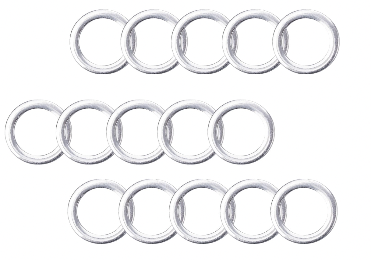90430-18008 90430-A0003 9043018008 90430A0003 Aluminum Transmission Fluid Drain Plug Gasket for Transfer Case for Toyota 4Runner Corolla FJ Cruiser Land Cruiser RAV4 Tacoma for Lexus for Scion