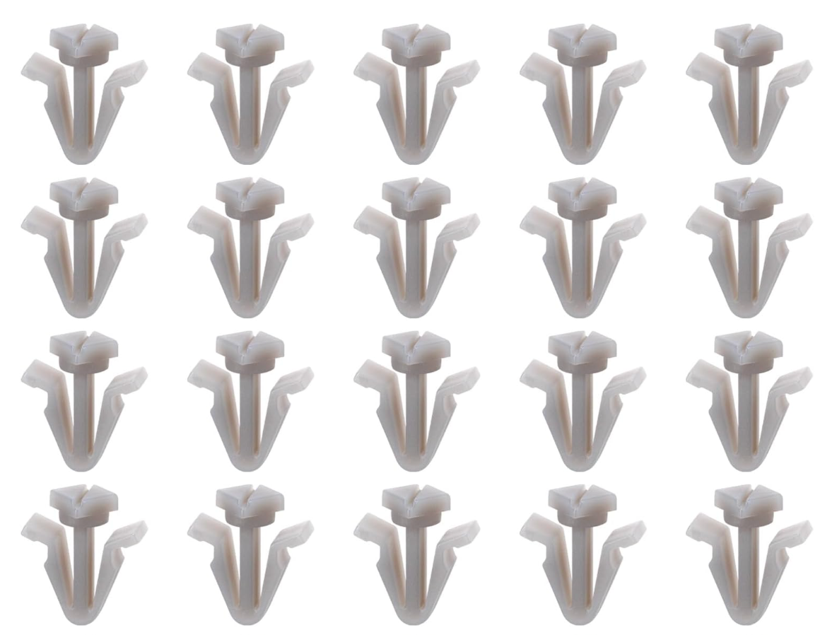 62318-01W00 01553-05751 Gray Nylon Grille Clip Fastener for Nissan 200SX 720 Pickup Hardbody Pickup Maxima Pathfinder Sentra Stanza