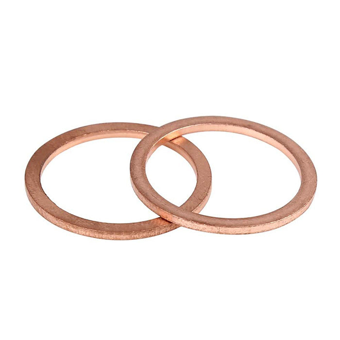 200pcs Metric M22x27x1.5mm Copper flat washer gasket Copper crush washer Sealing Ring for Screw Bolt Nut