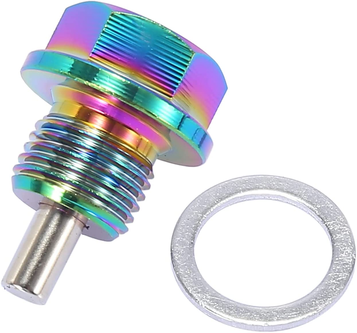 M16x1.5 Multicolor Magnetic Oil Drain Plug with Gaskets for Universal Car
