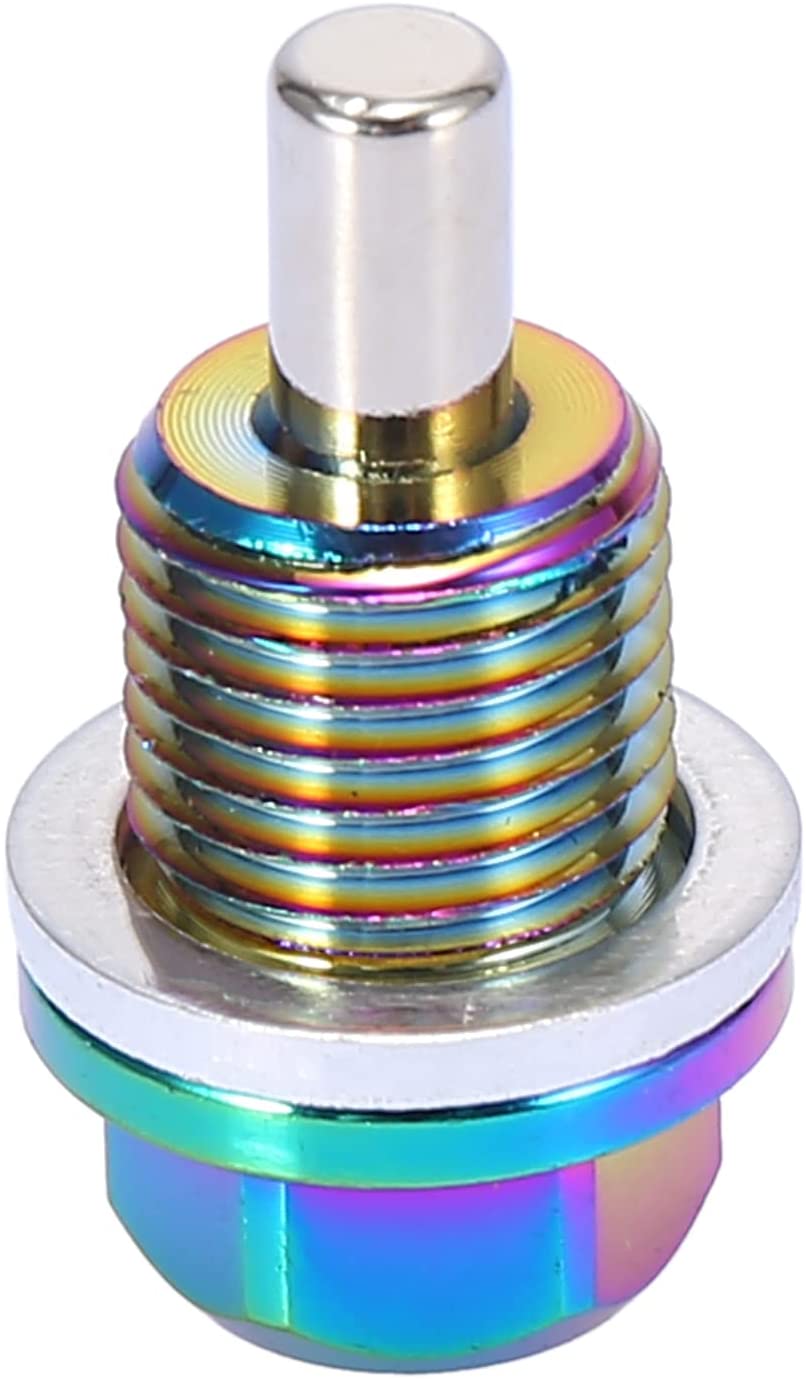 M14-1.5 Multicolor Magnetic Oil Drain Plug with Gaskets for Universal Car
