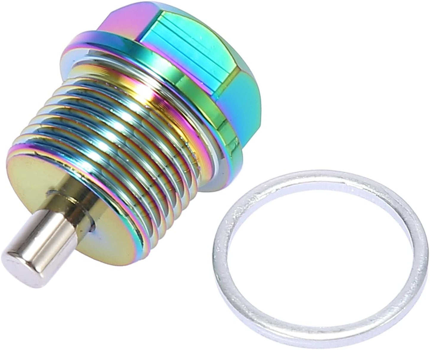 M20-1.5 Multicolor Magnetic Oil Drain Plug with Gaskets for Universal Car