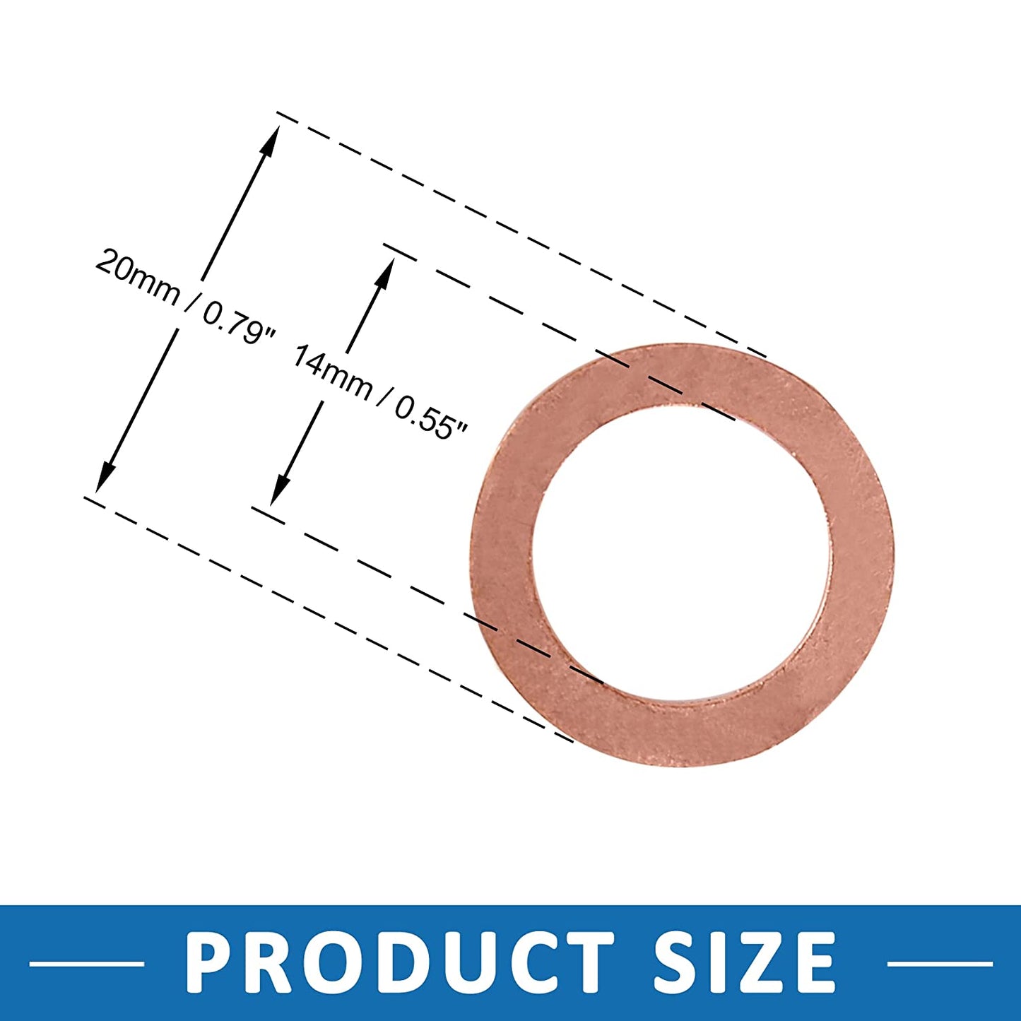 995621400 N013849-2 94525114 96051346 007603014106 M14 Copper Oil Drain Plug Gasket