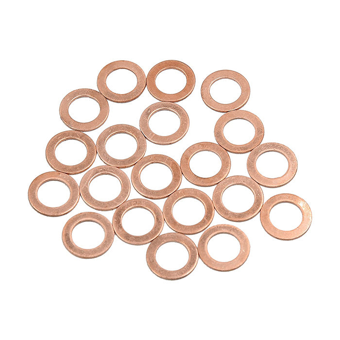 200pcs Metric M11x18x1mm Copper flat washer gasket Copper crush washer Sealing Ring for Screw Bolt Nut