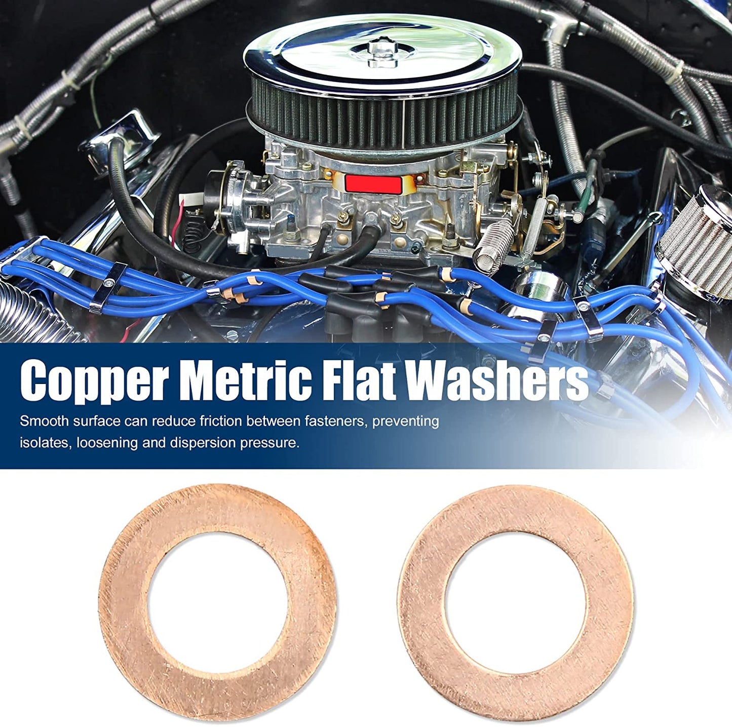 150pcs Metric M13x23x1mm Copper flat washer gasket Copper crush washer Sealing Ring for Screw Bolt Nut