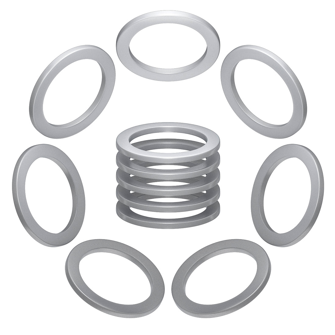 Oil Drain Plug Gasket Crush Washer - 18mm Aluminum Crush Washers for Leak Proof Seal - Compatible with Ford Mazda Porsche & Volvo Part# 90012310630, 977751, 995641800