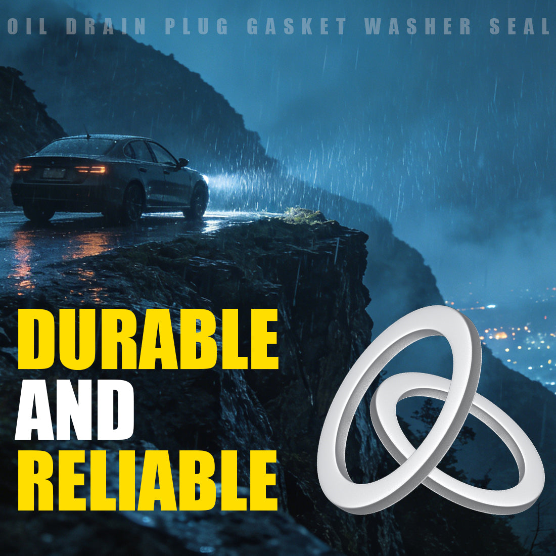 Oil Drain Plug Gasket Crush Washer - 18mm Aluminum Crush Washers for Leak Proof Seal - Compatible with Ford Mazda Porsche & Volvo Part# 90012310630, 977751, 995641800