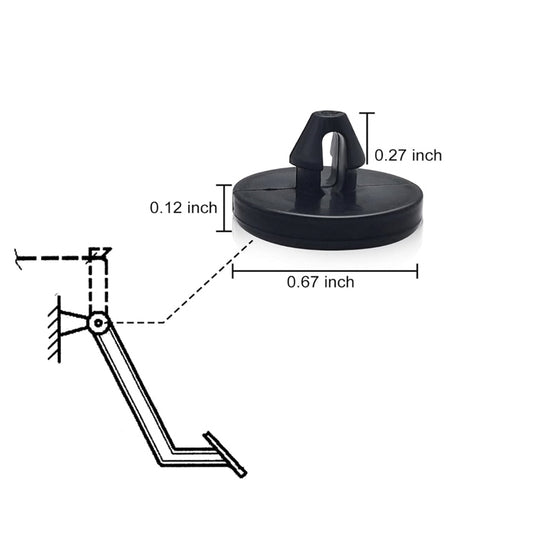 90541-06036 9054106036 Cushion Brake Clutch Pedal Stopper Pad Switch Compatible with Toyota 4Runner Avalon Camry Celica Corolla Cressida Echo T/T L/X Lexus Scion