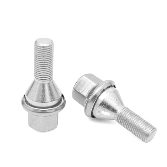 53182366 6511051AA 6509933AA 611-005 Wheel Lug Bolts M12x1.25 for 2014-2022 Jeep Cherokee, Upgrade 19mm Hex Length 28mm, Replace# 611-005 Compatible with Dodge Dart, Compass, Renegade, Chrysler