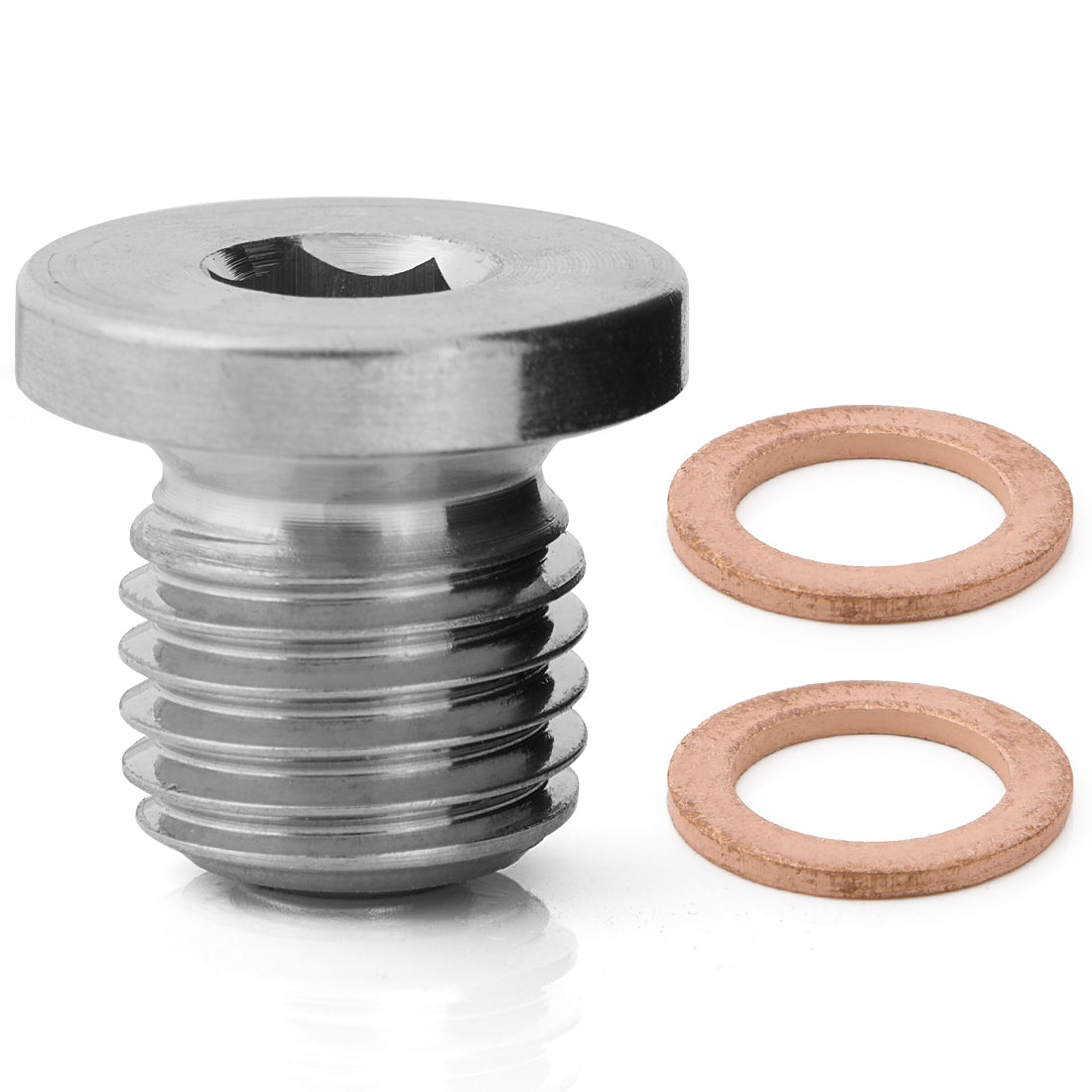 Magnetic Oil Drain Plug M12x1.5 Stainless Steel Replacement for Polaris Sportsman RZR Ranger Scrambler, Oil Pan Drain Bolt, Compatible with 7052306 5812232