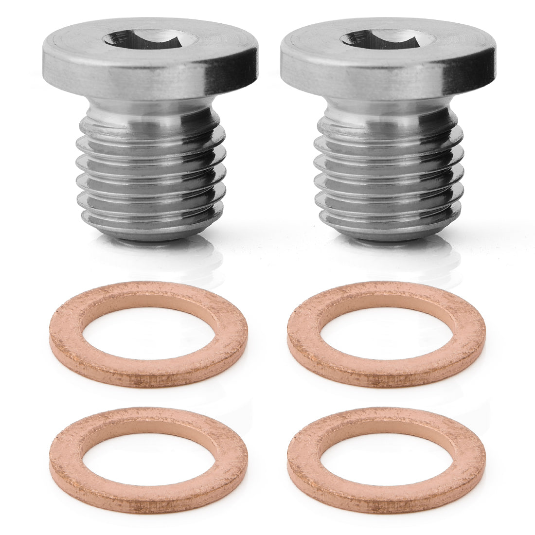 Magnetic Oil Drain Plug M12x1.5 Stainless Steel Replacement for Polaris Sportsman RZR Ranger Scrambler, Oil Pan Drain Bolt, Compatible with 7052306 5812232