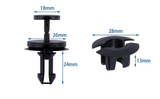 GM Front Air Deflector Retainers Clips for GM Chevrolet 15733971 15733970