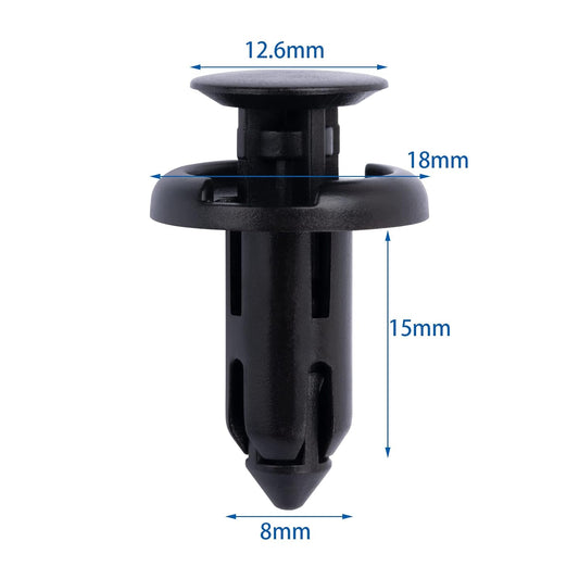 Garnish Side Protector Push-Type Retainer Clip for Honda 90505-SX0-003 & Tesla 1006535-00-A