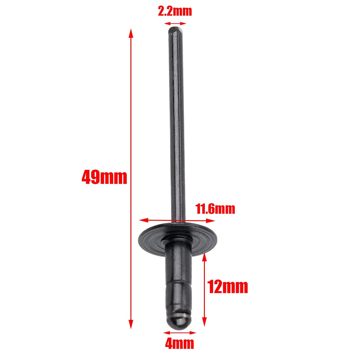 90269-04054 Body Outer Molding Rivet Fender Door & Rocker Panel Molding Fastener for Toyota 4Runner Echo Prius C RAV4 Tacoma Yaris GX470 LX570 NX RX 1998-on