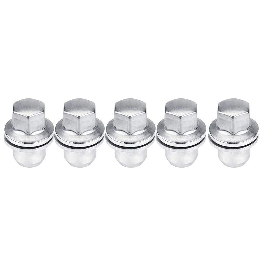 LR068126 RRD500290 RRD500590 611-297 Silver Stainless Steel Wheel Nuts Compatible with Land Rover Discovery Range Rover Sport