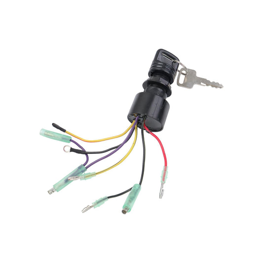 Boat Ignition Switch Key Fits for Mercury Mariner Outboard Motor 3 Position Off-Run-Start 6 Wire Connectors 87-17009A5 87-17009A2 MP41070-2 MP41070-1 MP41070 MP51090