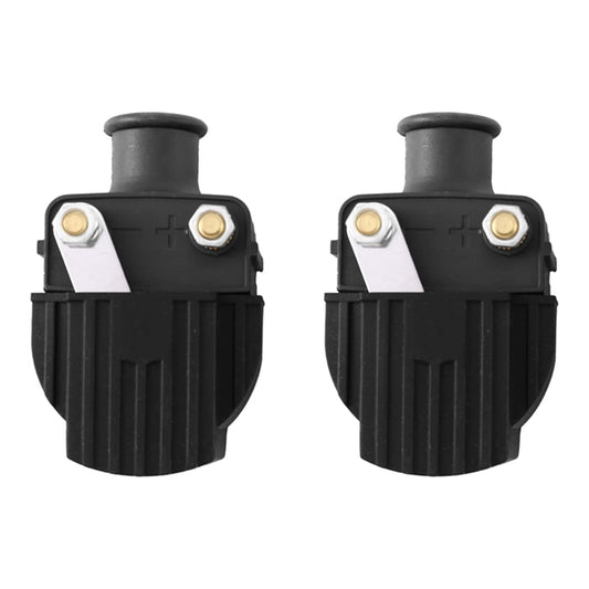Ignition Coils Set of 2 for Mercury/Mariner Outboard 6-150HP & Chrysler Force 40-210HP 18-5186 339-832757A4 339-7370A13 Replacement, Waterproof Coil Pack Fit V4/V6/V135/V150 Engines